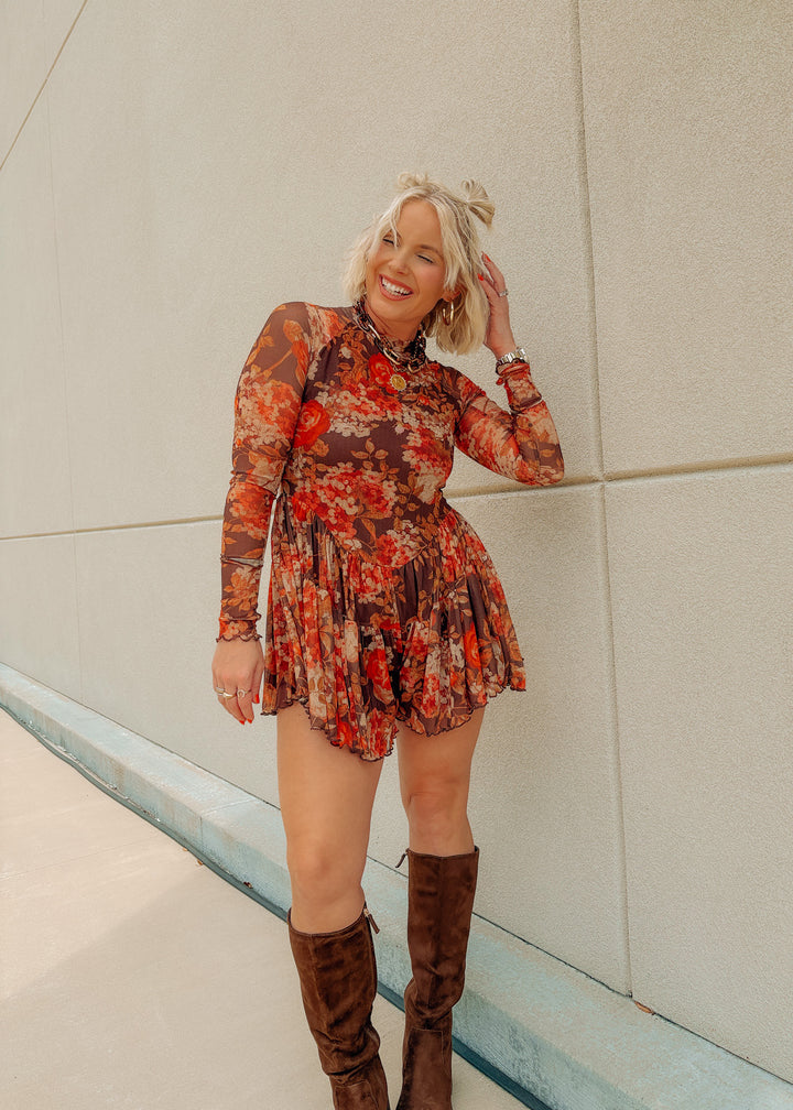 Falling For You Floral Romper