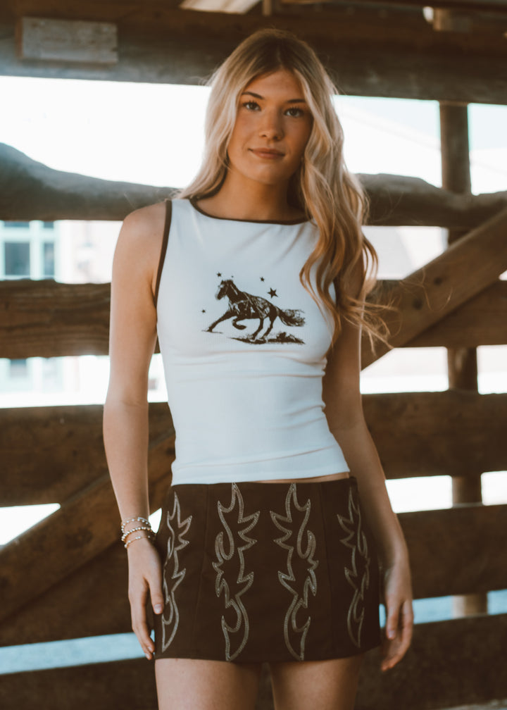 western tank top