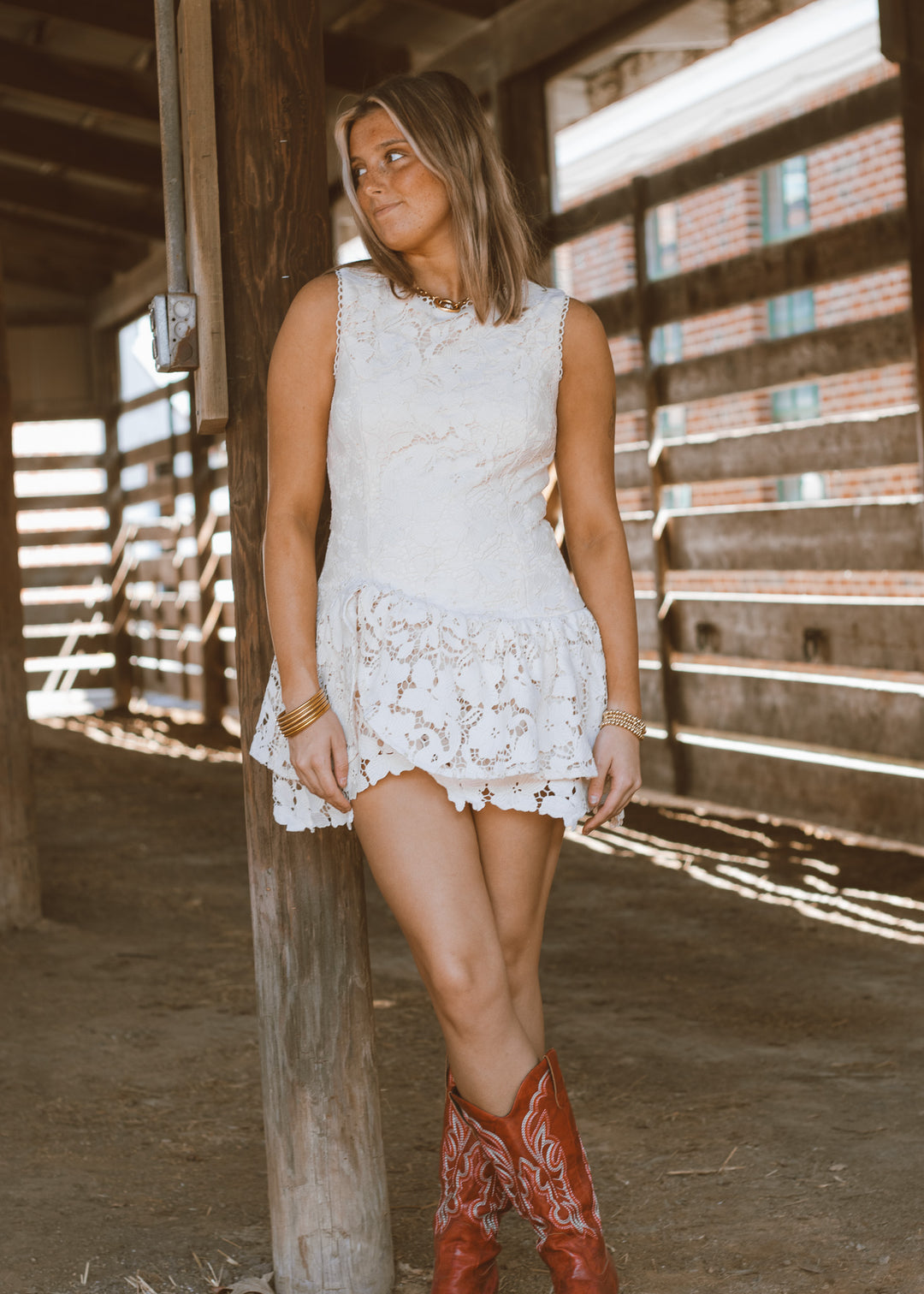 Sunday Brunch Cream Mini Dress M