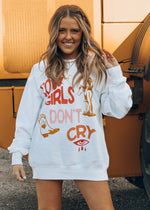 Cowgirls Don't Cry Oversized Crew