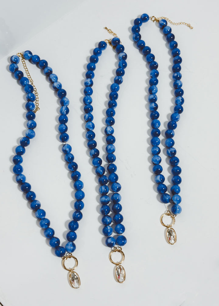 Bella Beaded Teardrop Necklace