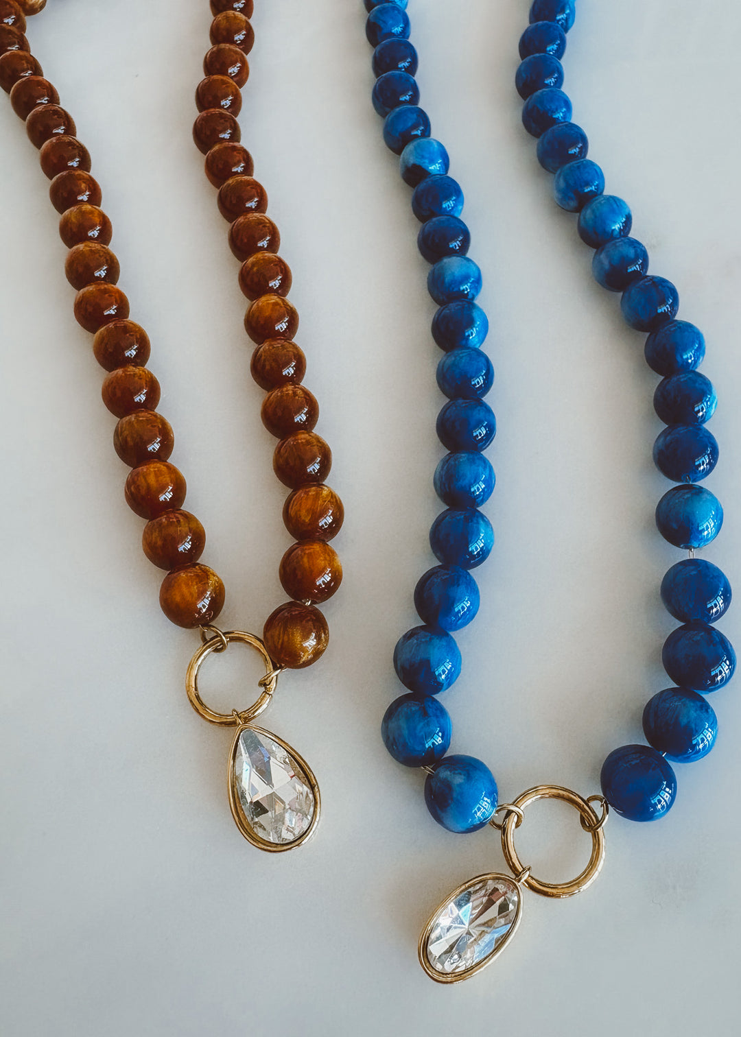 Bella Beaded Teardrop Necklace