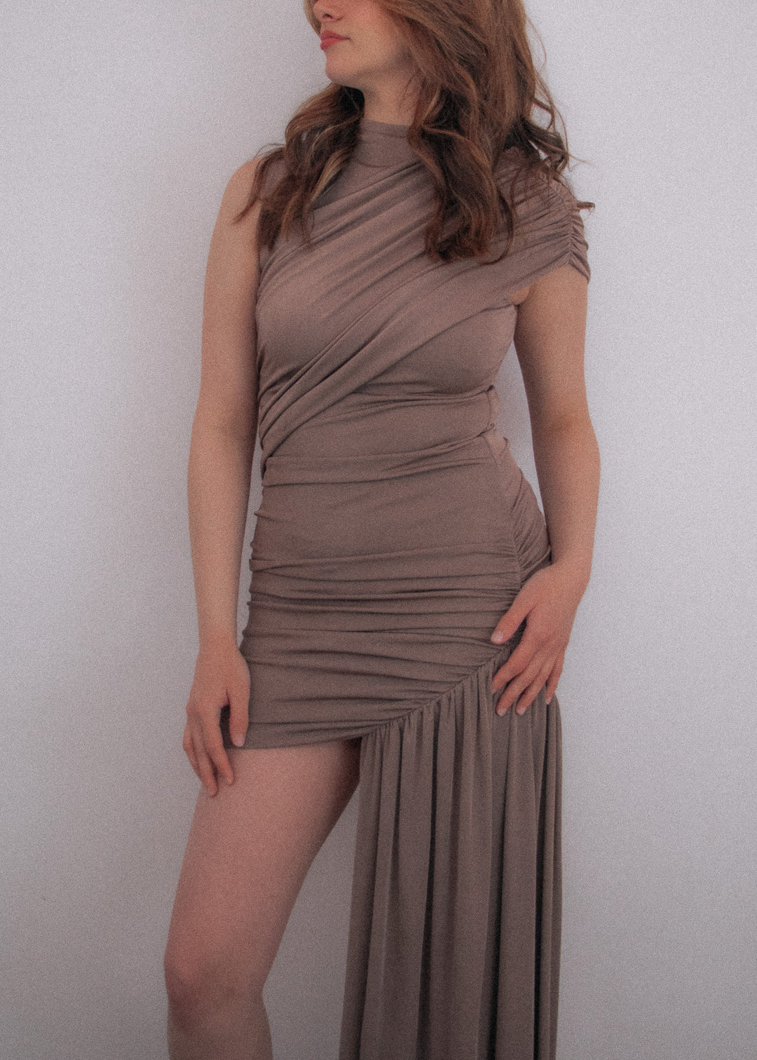 Muse in Mocha Mini Dress