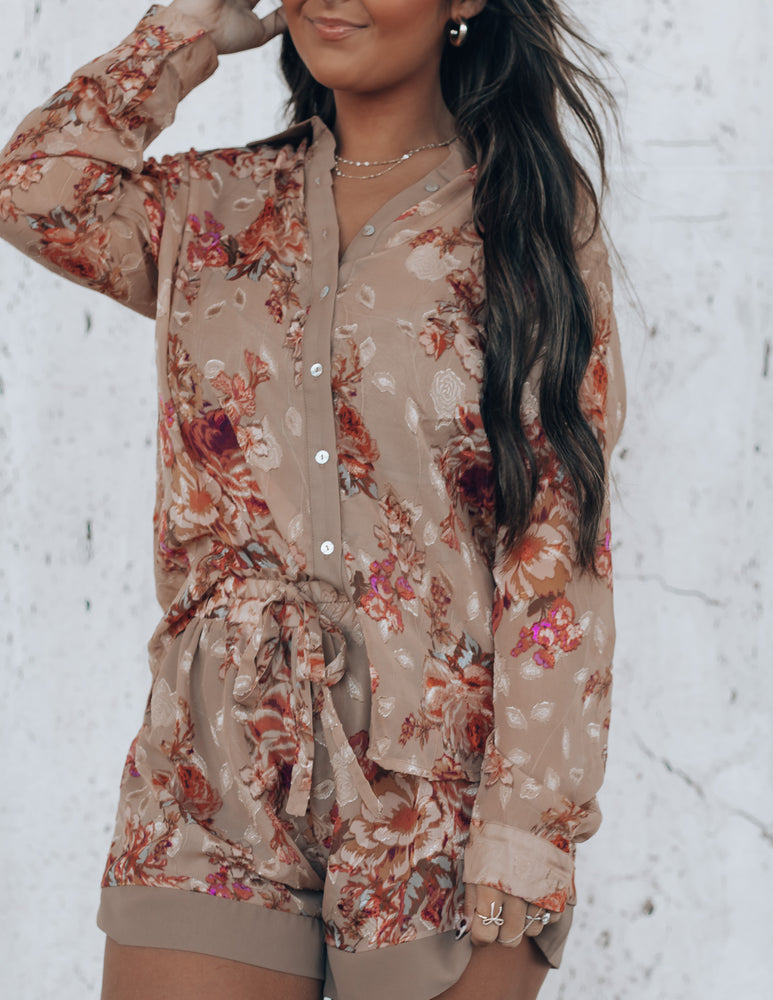 Fall Floral Two Piece Set