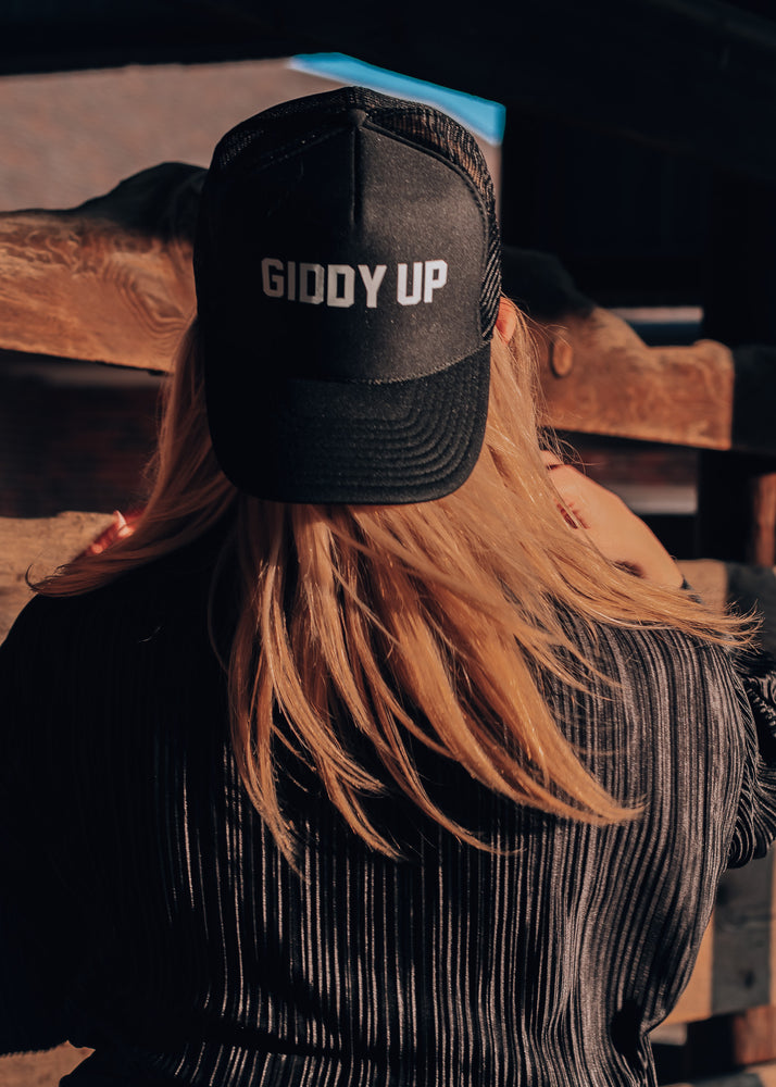 
            
                Load image into Gallery viewer, Giddy Up Trucker Hat
            
        