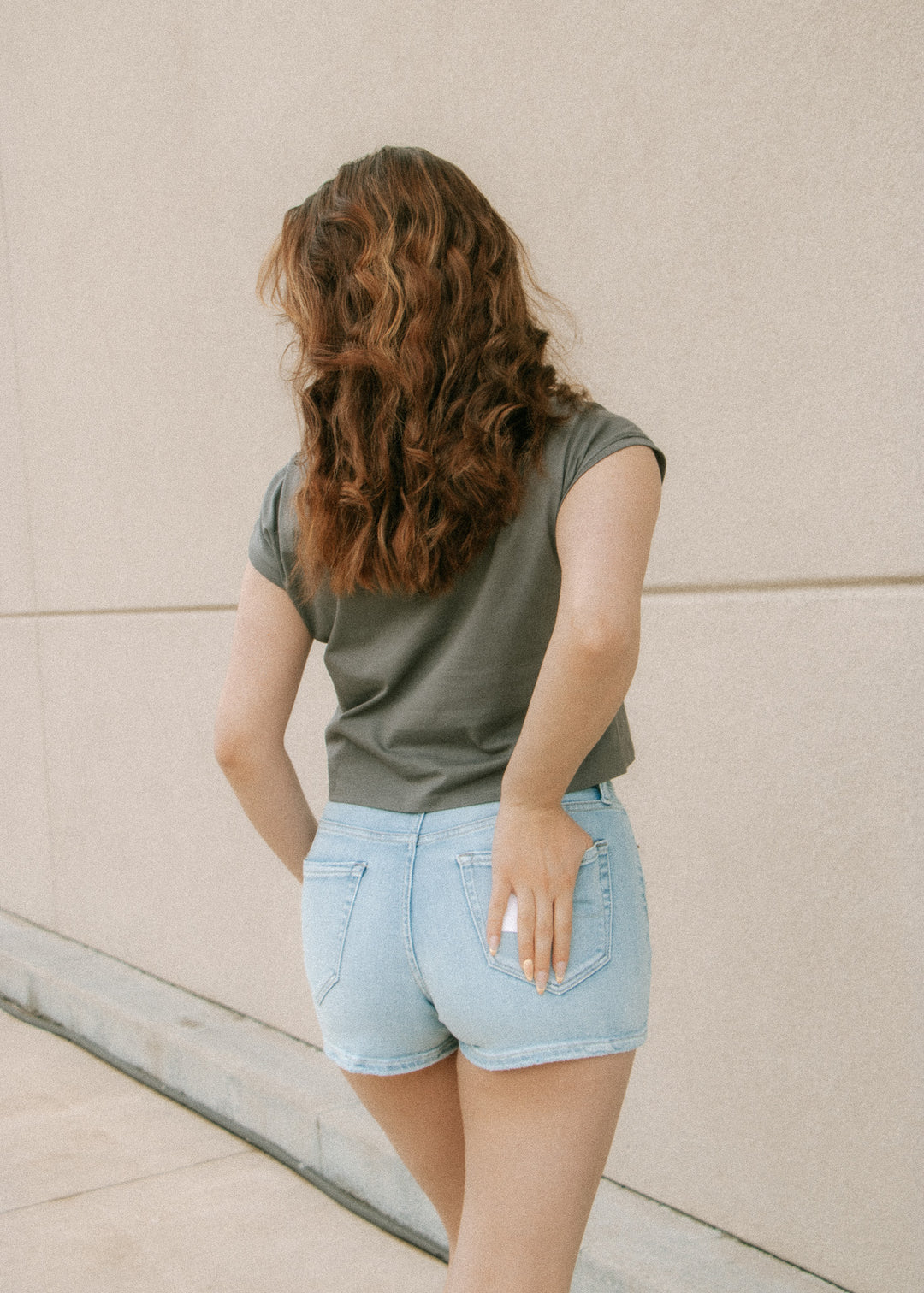 The Dani Mini Denim Skort