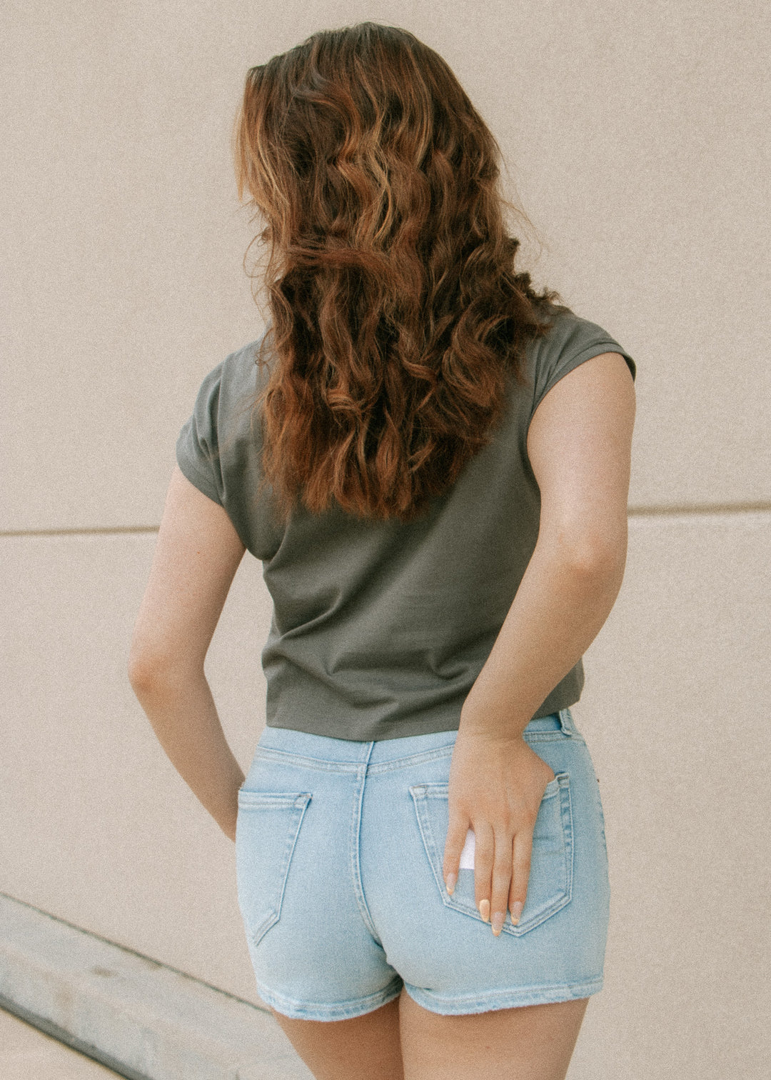 The Dani Mini Denim Skort