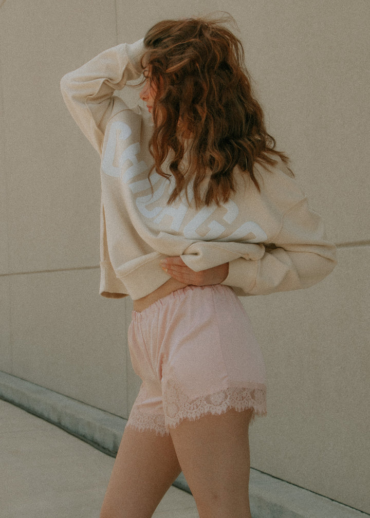 Samantha Rose Satin and Lace Short