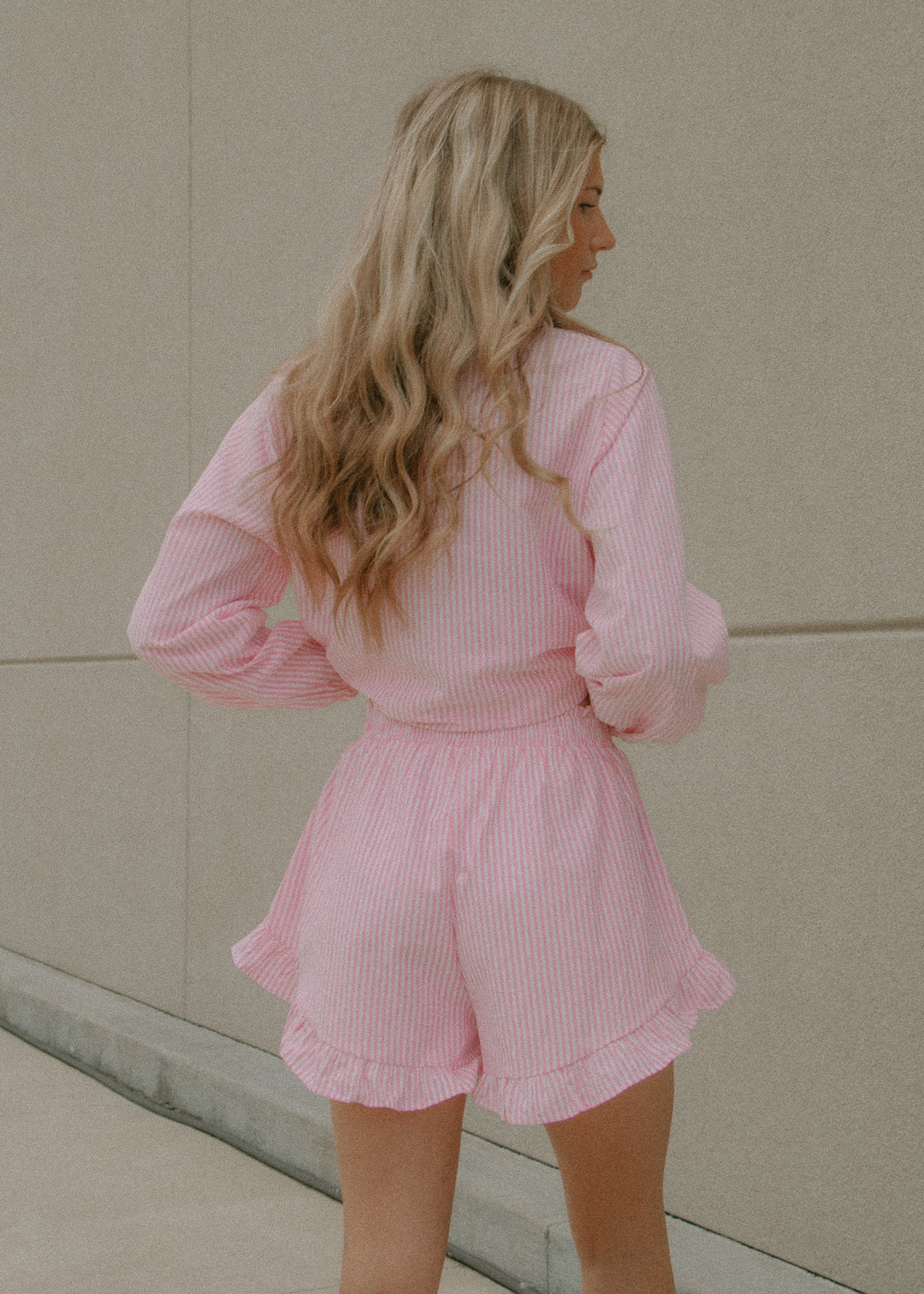 Pink Taffy Striped Bottom