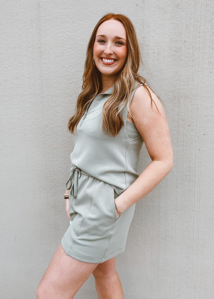 green athleisure set 
