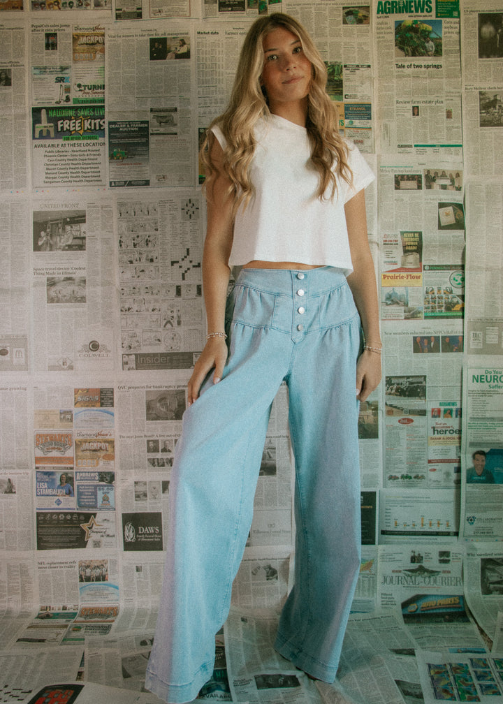 The Kylie Wide Leg Jean