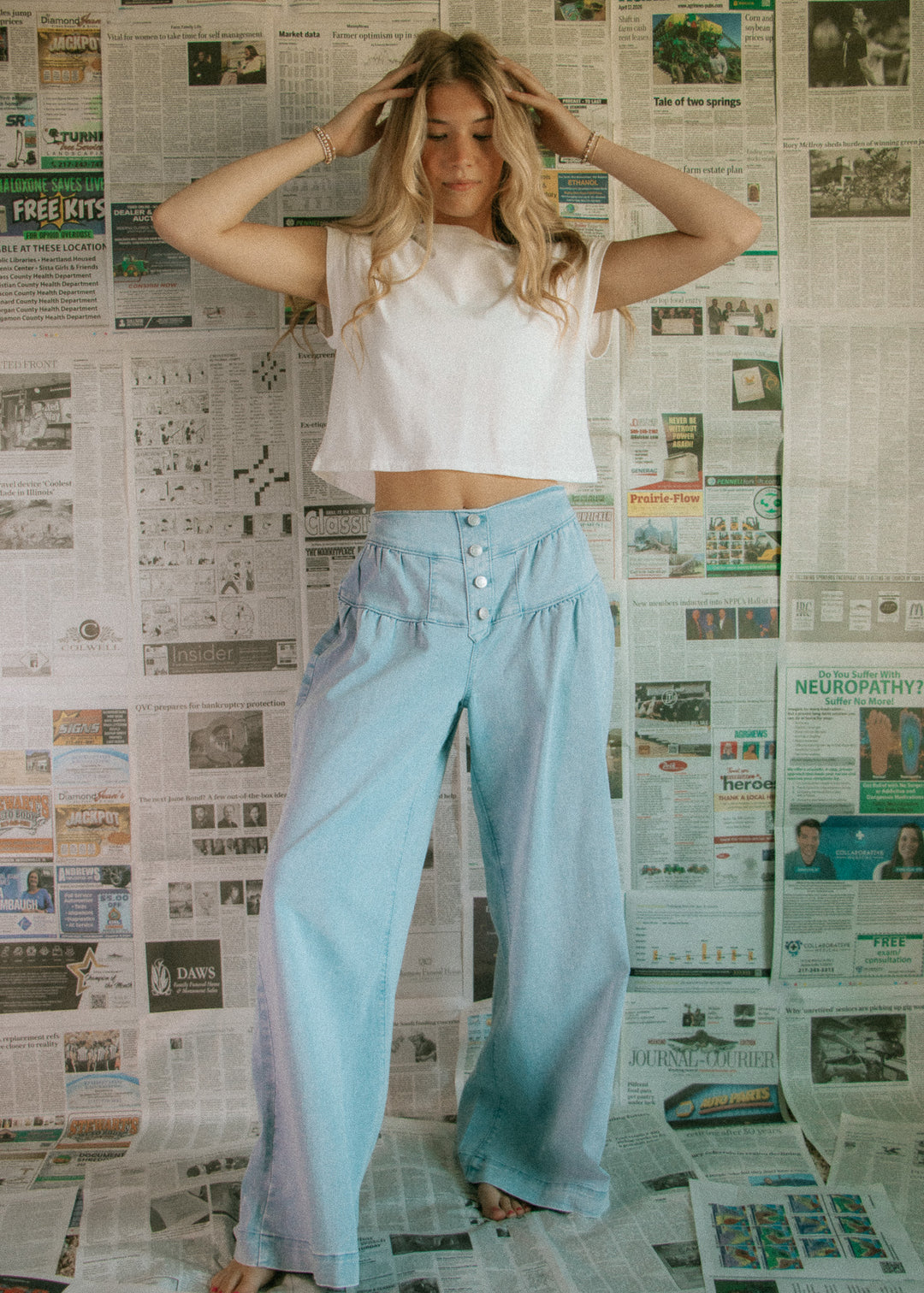 The Kylie Wide Leg Jean