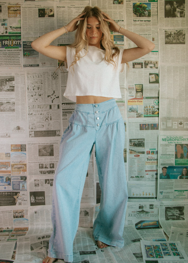 The Kylie Wide Leg Jean
