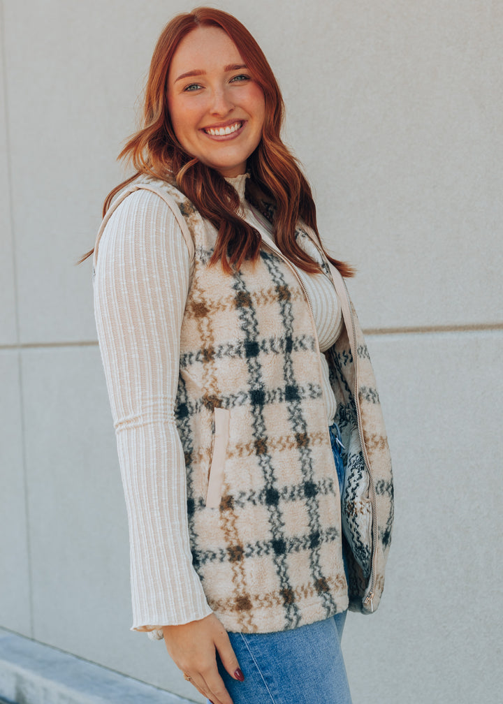 Plaid vest 