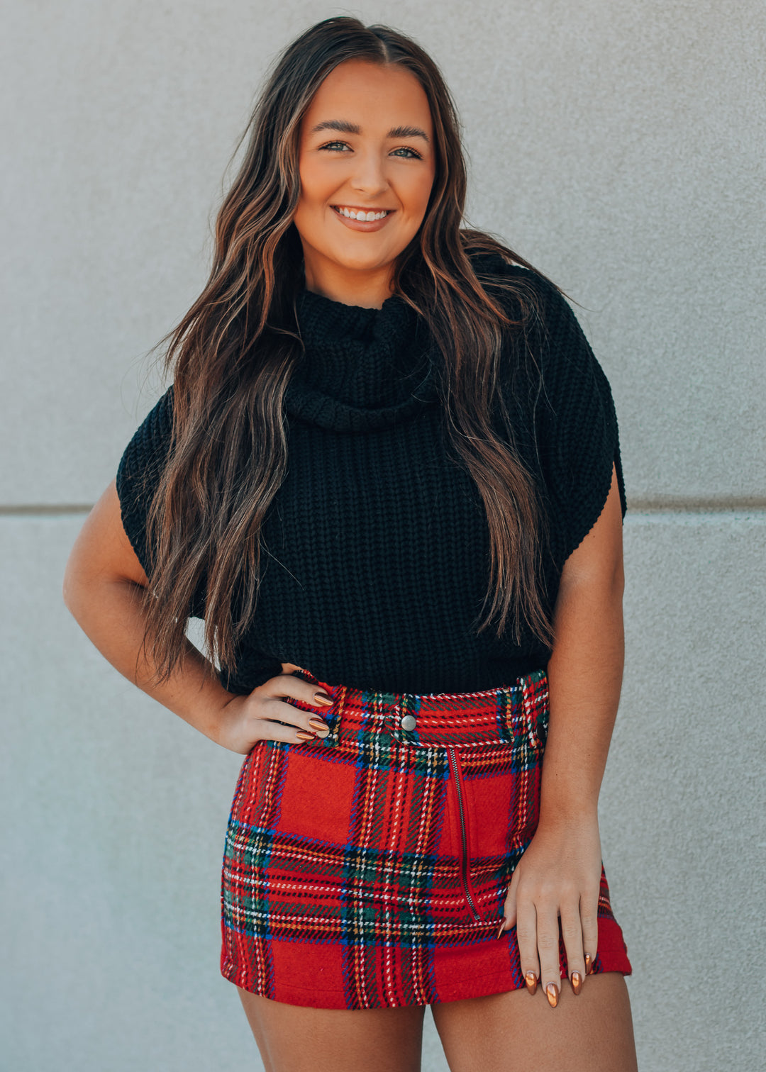 Red skort 