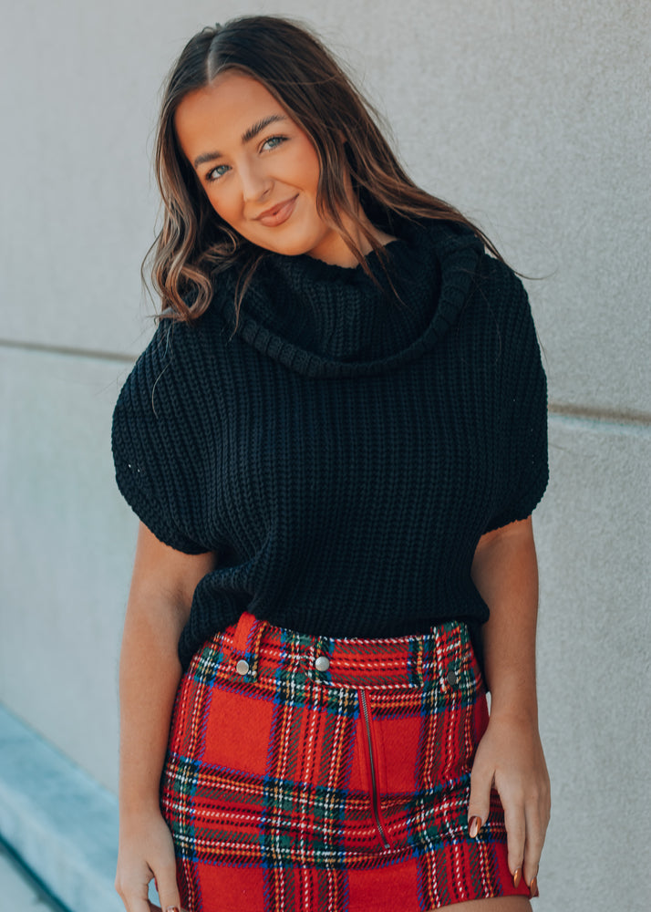 Work to Weekend Black Cowl Neck Sweater