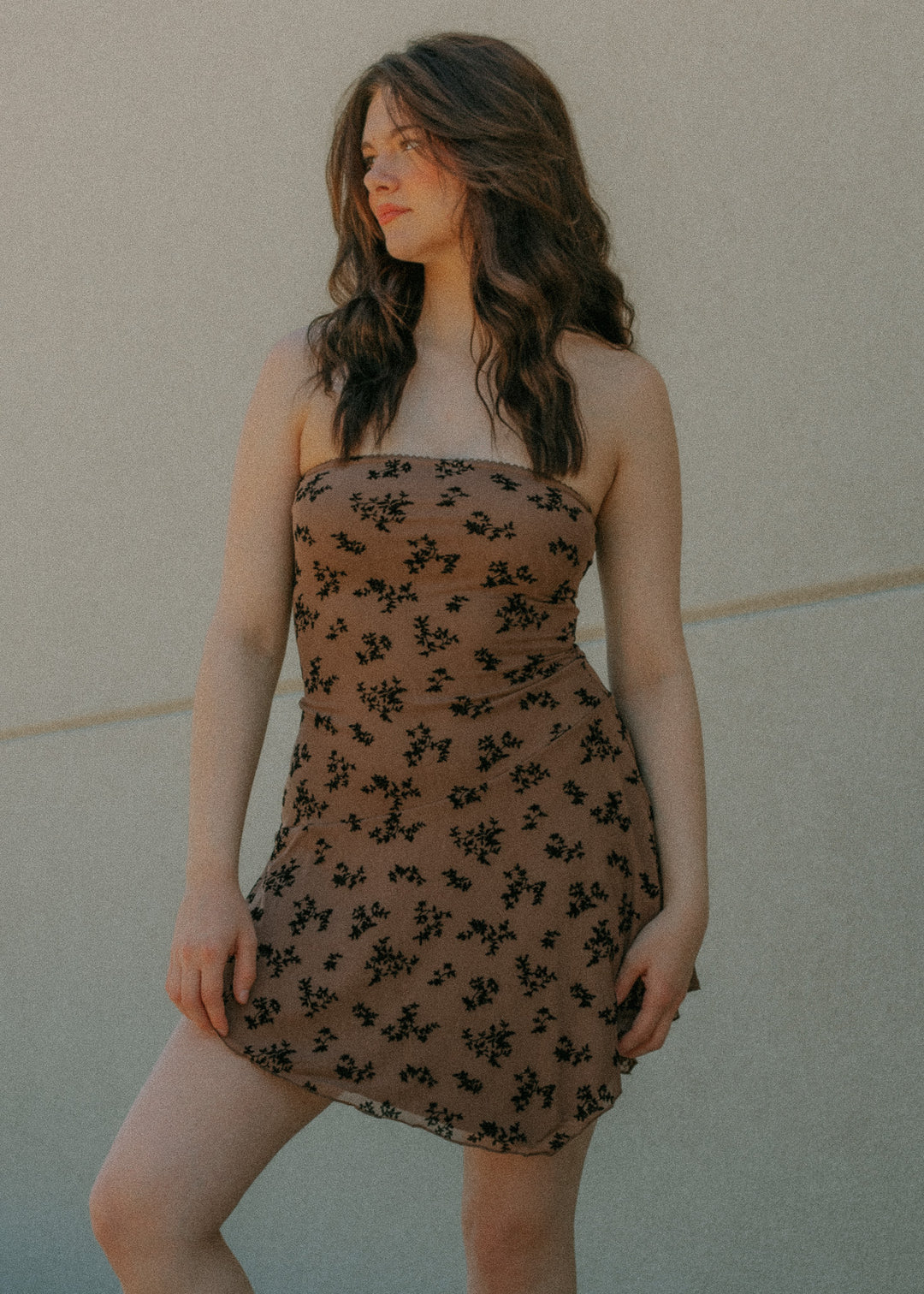 Mocha Rodeo Mini Dress