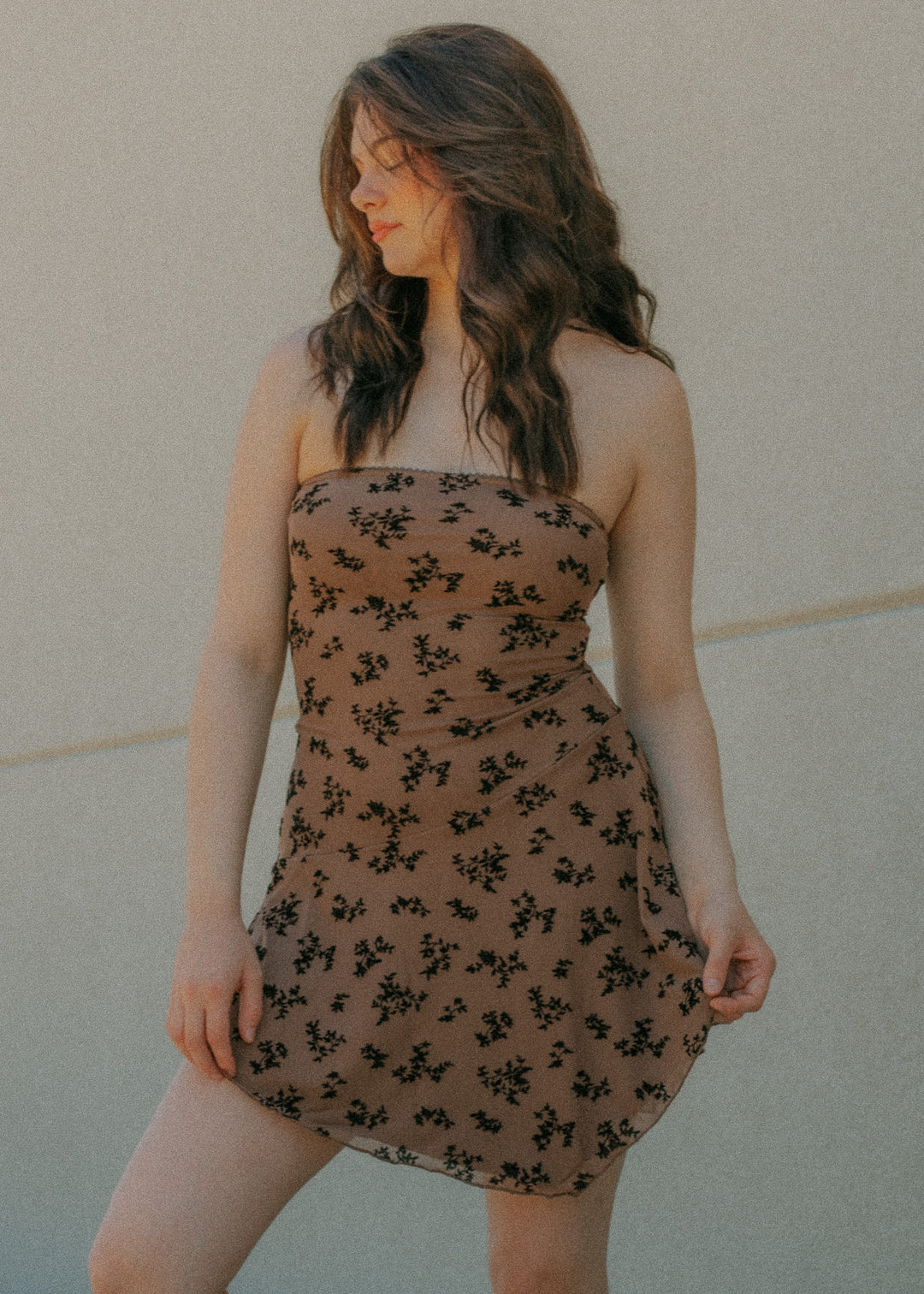 brown rodeo dress " Rodeo Girl " Horse Corset Dress ( Brown )