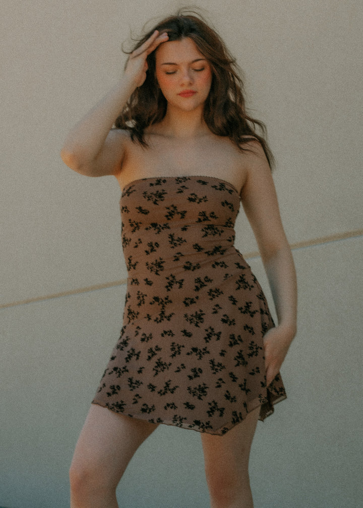 Mocha Rodeo Mini Dress