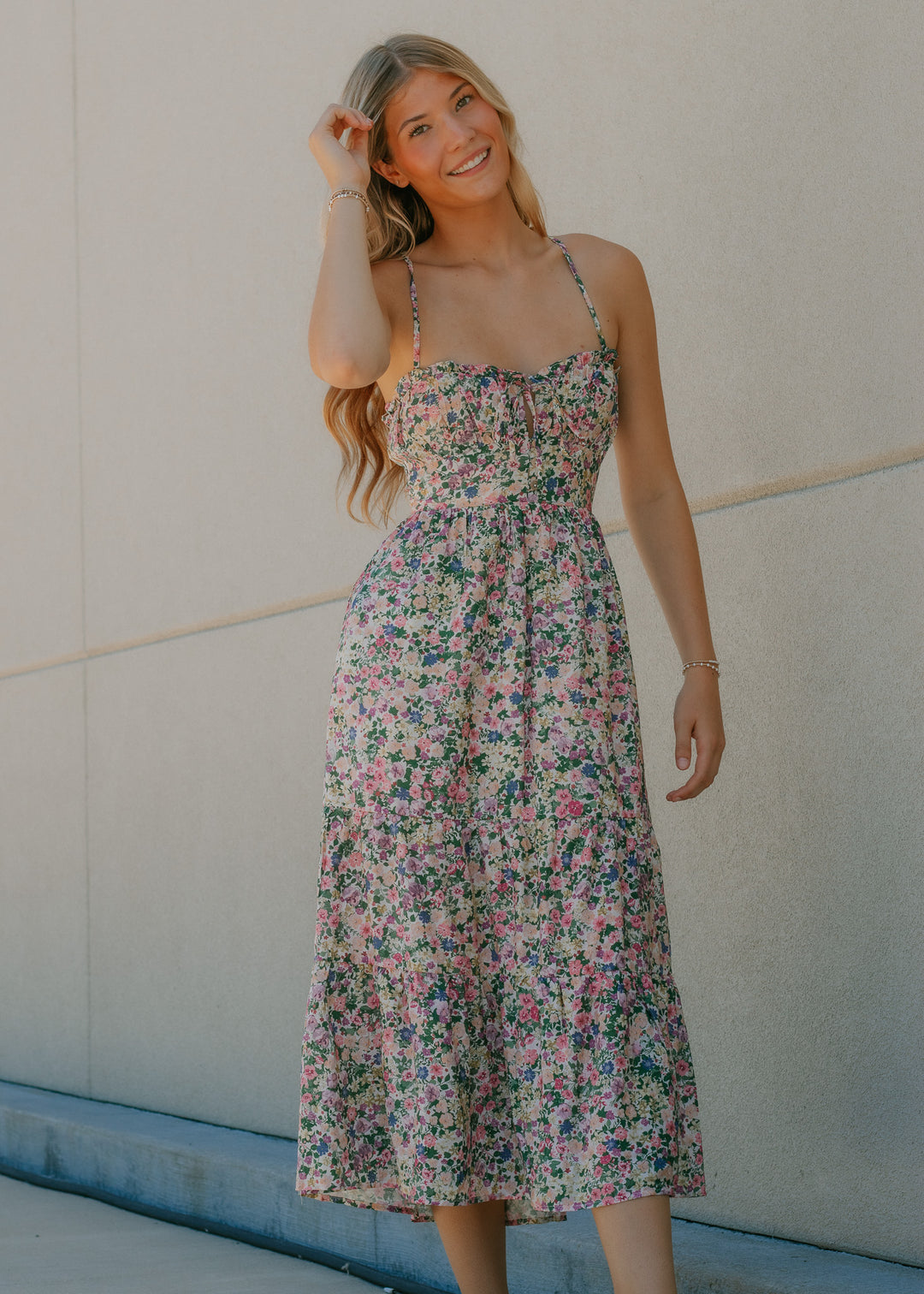 Picked for You Floral Midi Dress