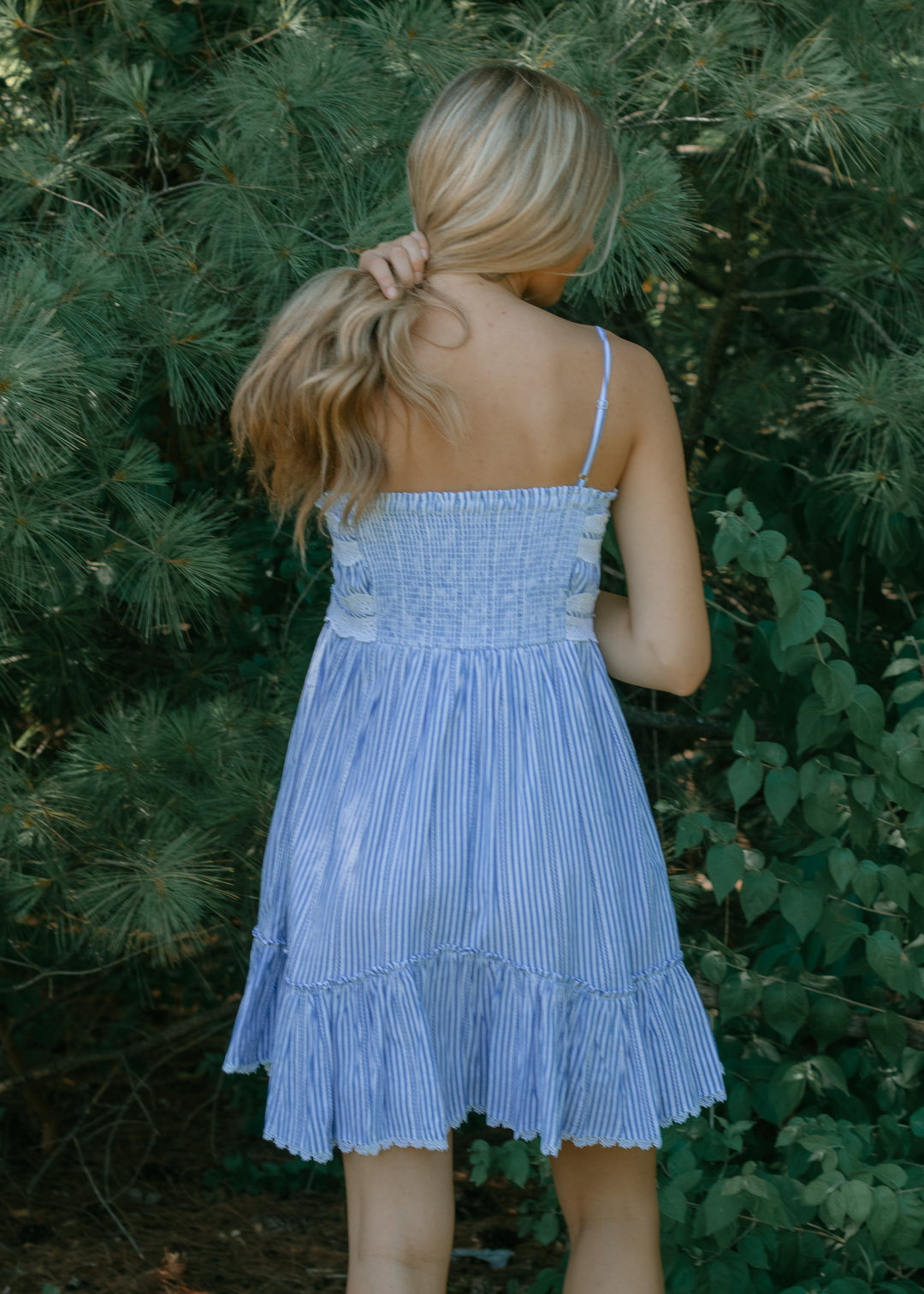 Ocean Breeze Striped Mini Dress