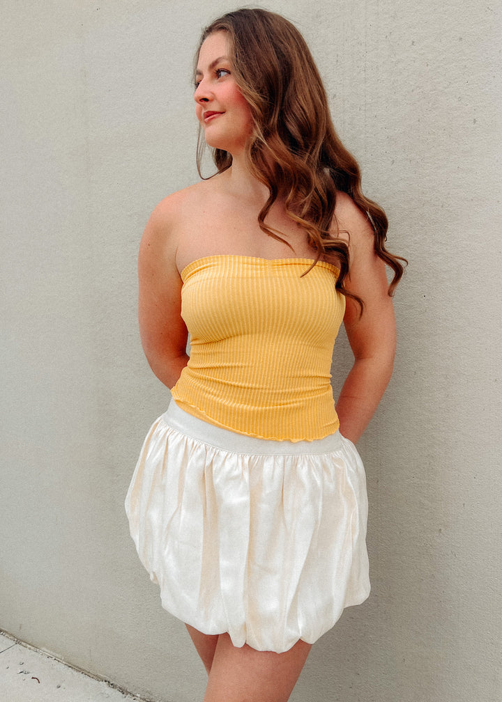 orange tube top 