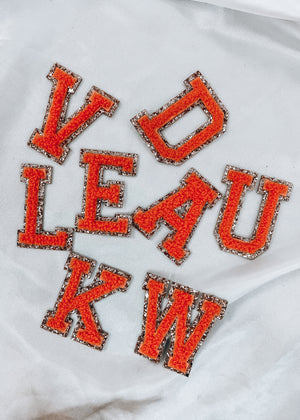 
            
                Load image into Gallery viewer, Peach Varsity Letter Patch
            
        