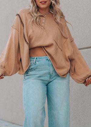 Caramel Latte Oversized Sweater