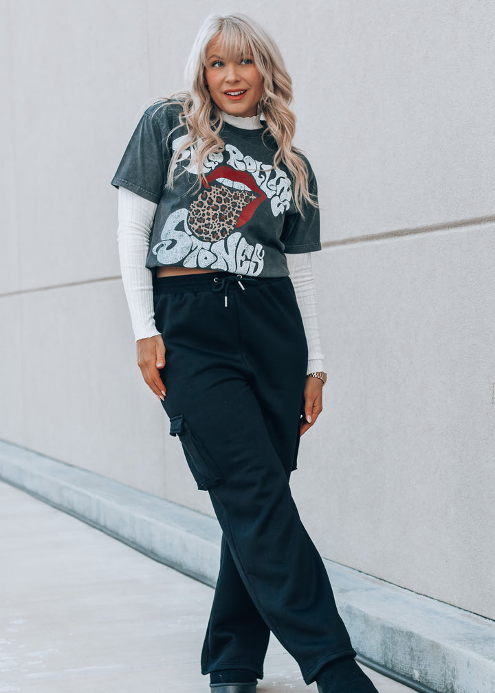 drawstring cargo pants 