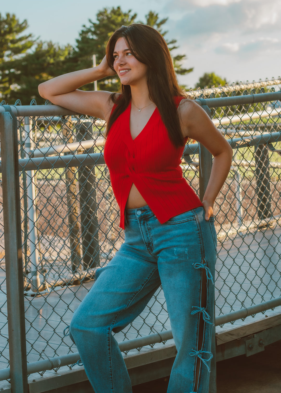 All Tied Up Dark Wash Jean