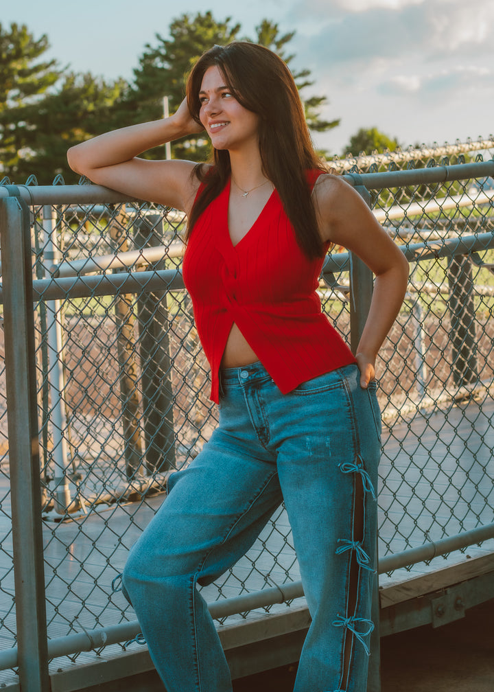 All Tied Up Dark Wash Jean