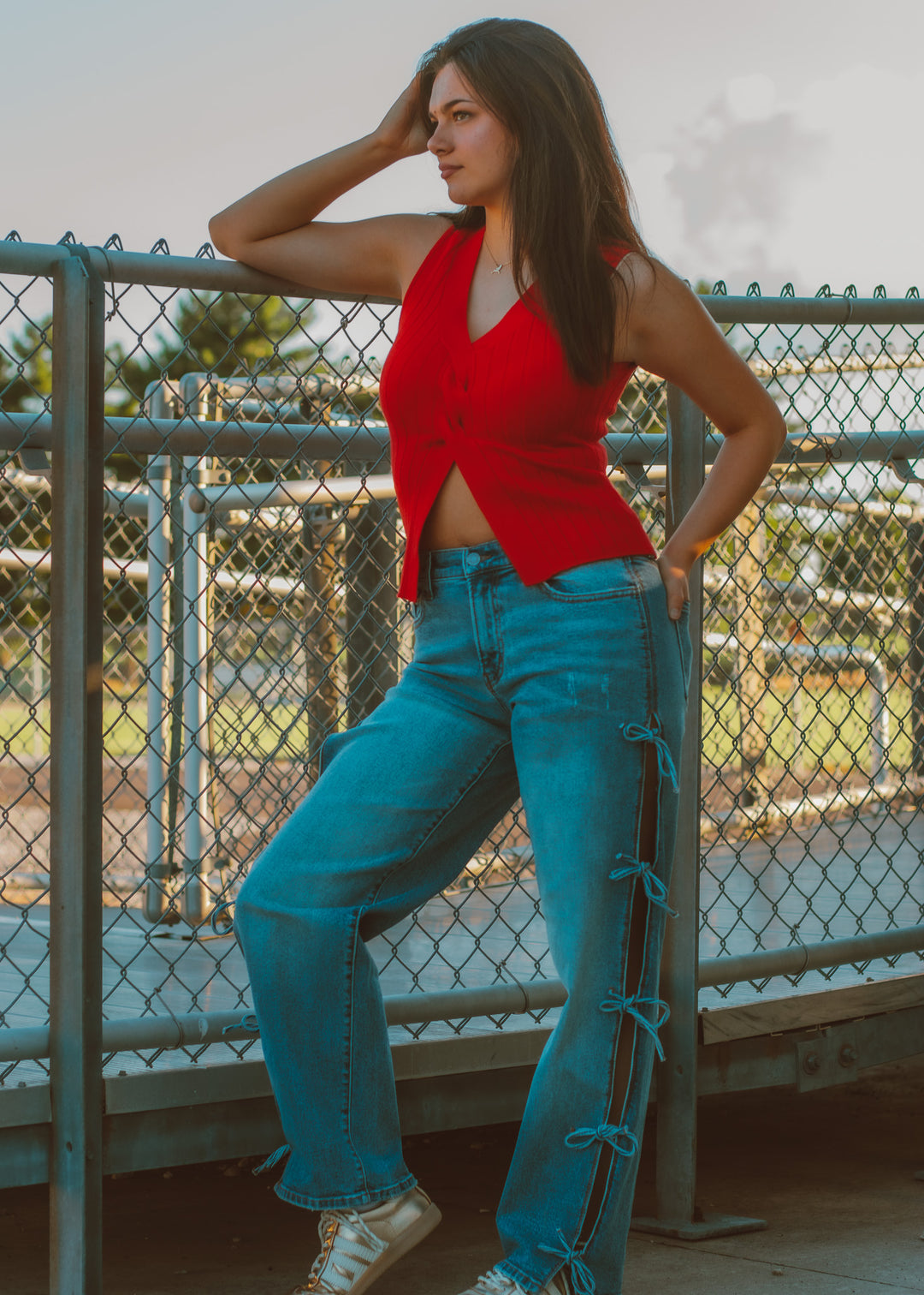 All Tied Up Dark Wash Jean