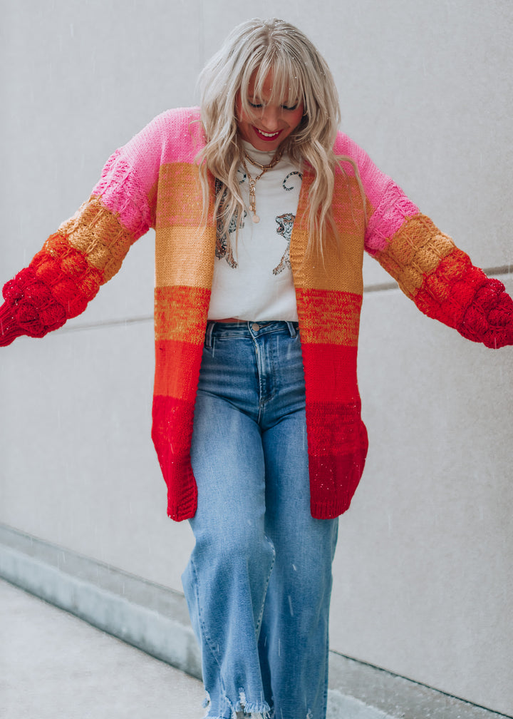 sunset oversized cardigan 