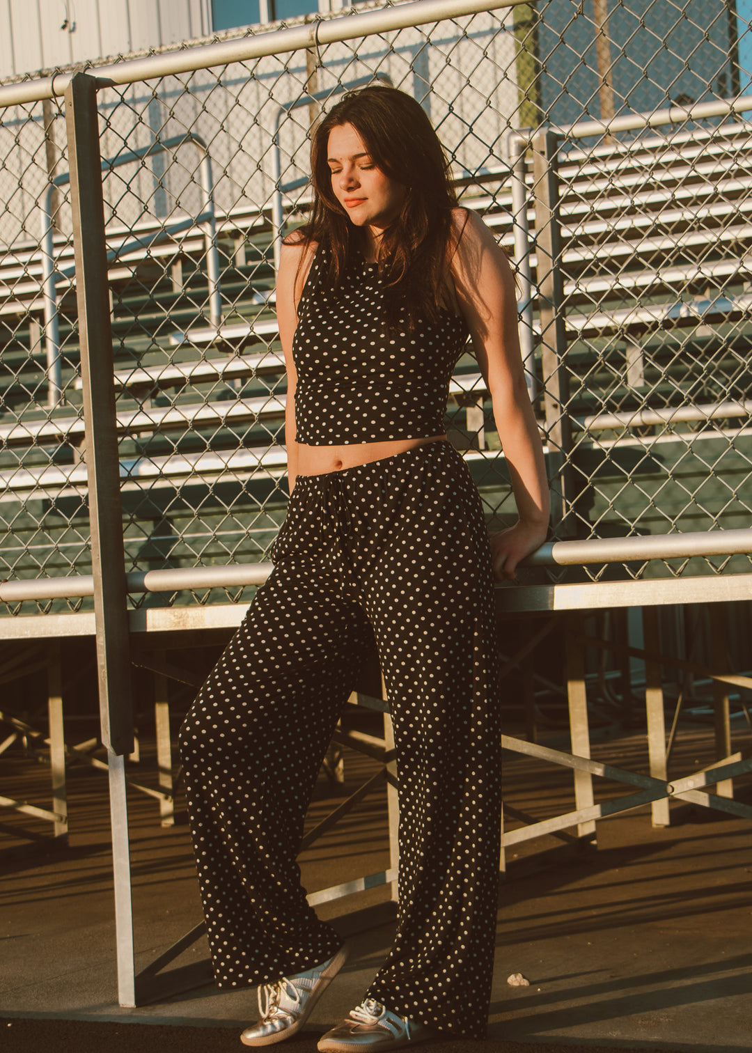 The Spotlight Polka Dot Top
