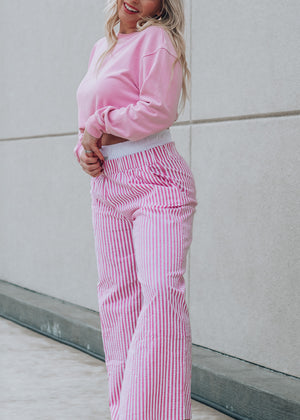 Trendy pink loungewear