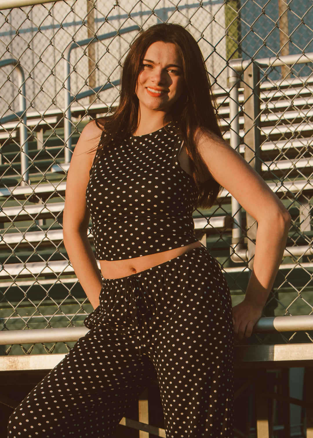 The Spotlight Polka Dot Top