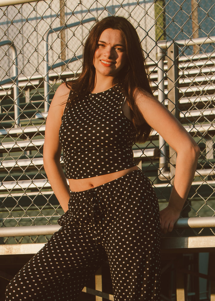 The Spotlight Polka Dot Top