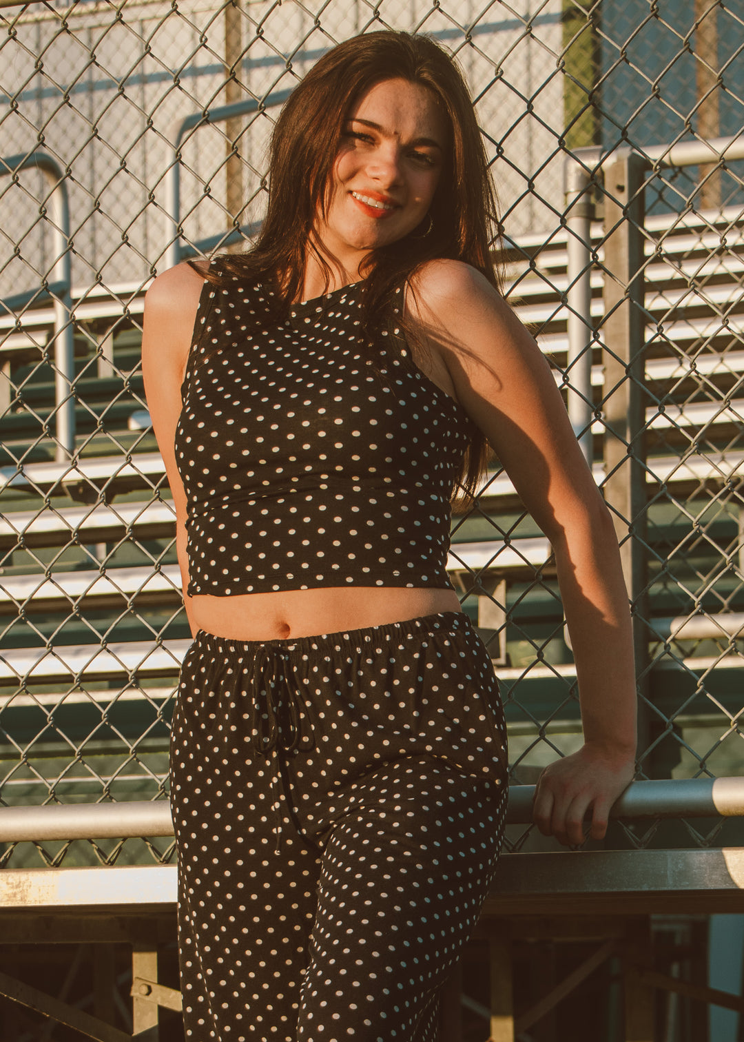 The Spotlight Polka Dot Top