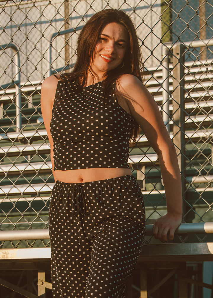 The Spotlight Polka Dot Top
