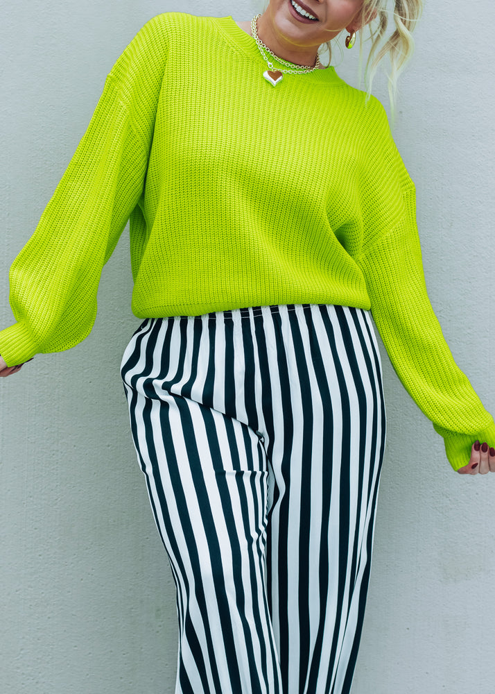 Lemon Lime Knit Sweater