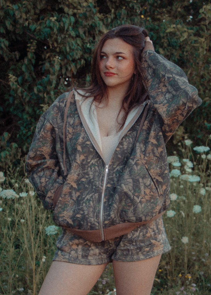 Camo Crush Zip-Up Jacket