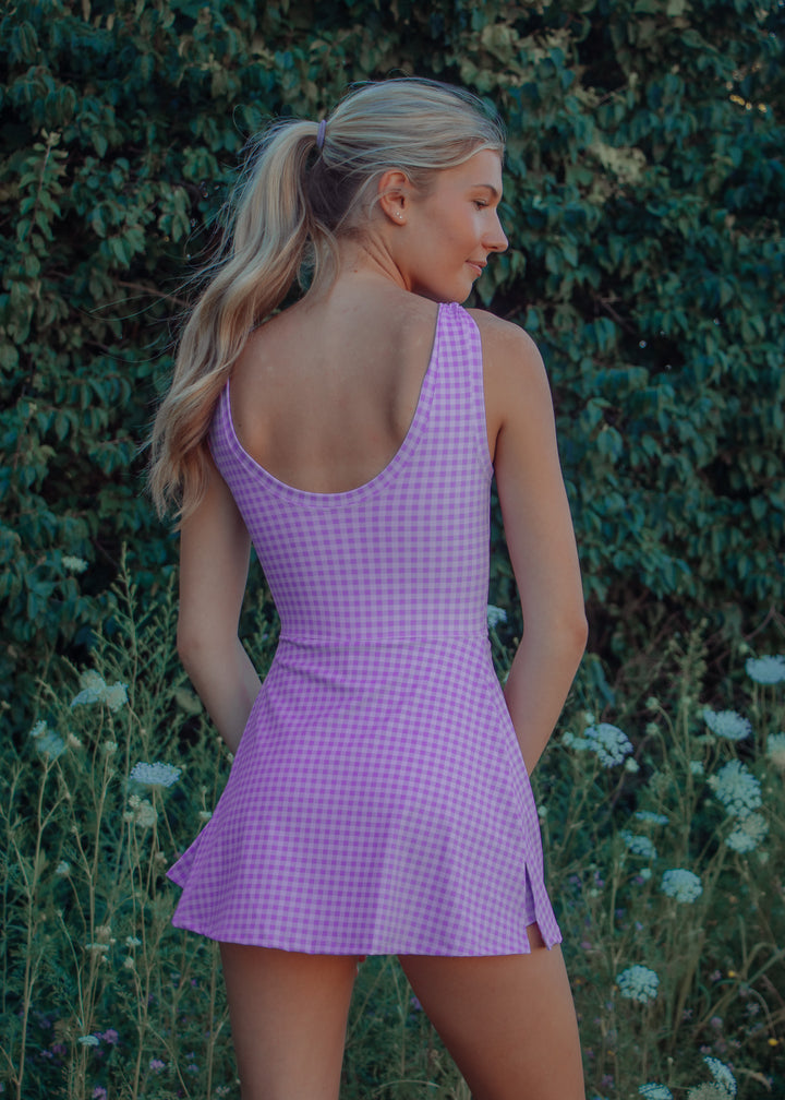Campus Cutie Gingham Athletic Dress