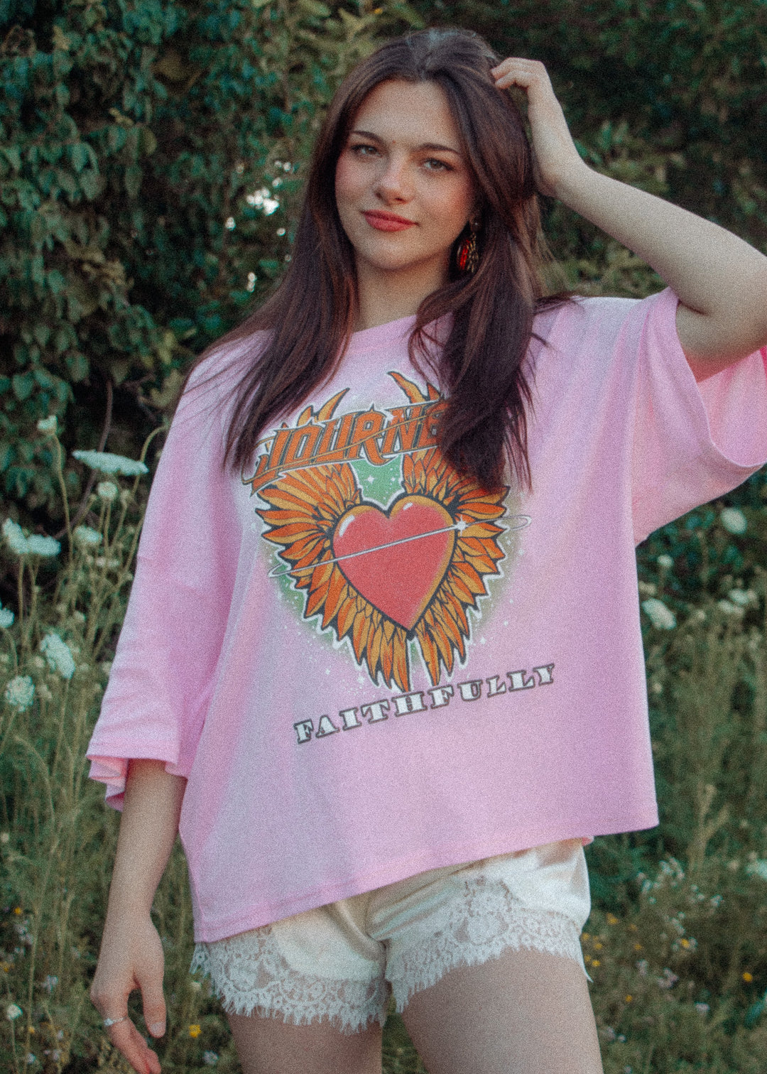 Pink Faithfully Journey Tee