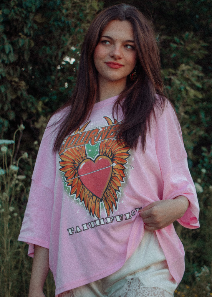 Pink Faithfully Journey Tee