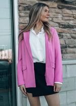 pink blazer