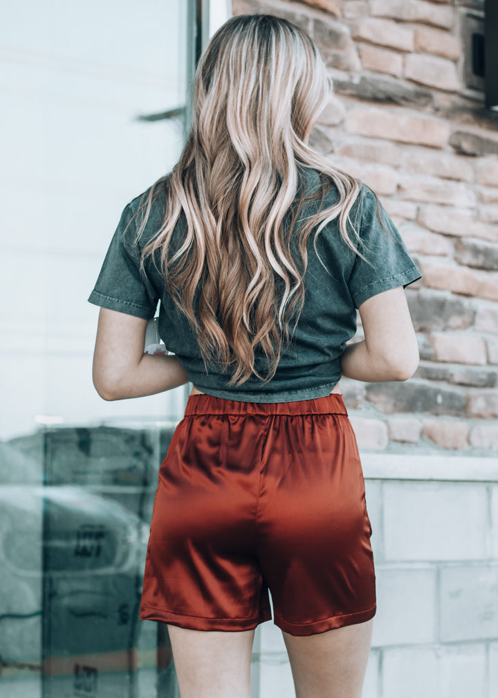 Cowboy Copper Satin Short