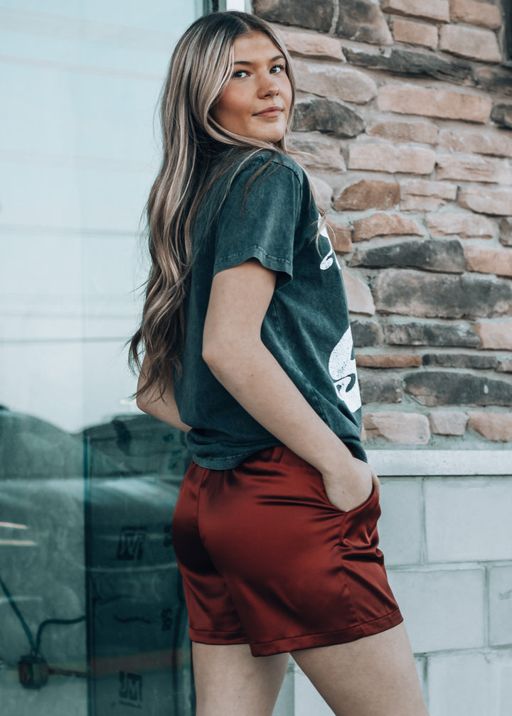 Cowboy Copper Satin Short