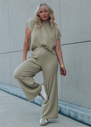 Avocado Ribbed Pant