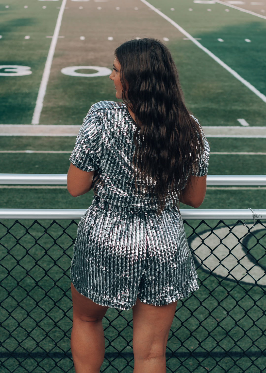 Laura Black Sequin Top
