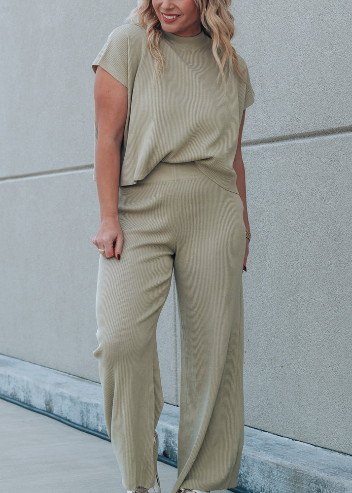 Avocado Ribbed Pant